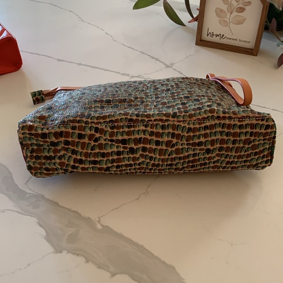 Cavalcanti leather multicolored wristlet/clutch made in Italy. NWOT. - Picture 7 of 12